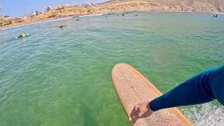 POV Surfing The Longest Right In Morocco - Imsouane