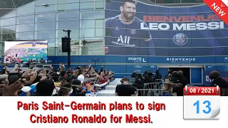 Paris Saint Germain plans to sign Cristiano Ronaldo for Messi