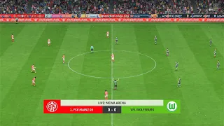 EA Sports FC 24 | FSV Mainz 05 vs VFL Wolfsburg - MEWA Arena | Gameplay PS5