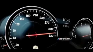 BMW 760LI W12 2017 top speed 320kmh & acceleration