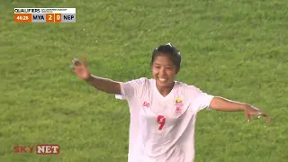 Myanmar (5-0) Nepal (AFC U20 Women's Asian Cup 2024 - Qualifiers R-2)