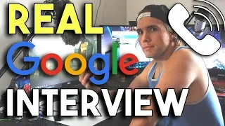 WHAT A REAL GOOGLE INTERVIEW IS LIKE - THE FIRST STEP