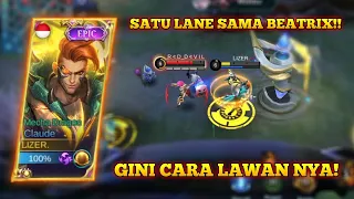 SATU LANE SAMA BEATRIX GILAA!! GAMEPLAY CLAUDE GOLDLANE | TOP GLOBAL CLAUDE! BY LIZER - MLBB