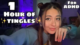 ASMR| 1 hour of ✨TINGLES✨ (for adhd) 😴😴