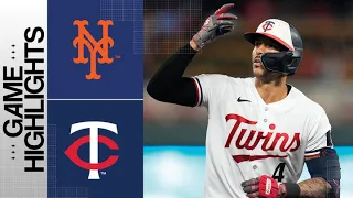 Mets vs. Twins Game Highlights (9/8/23) | MLB Highlights