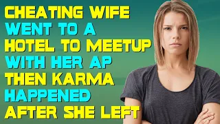 Cheating Wife Went To A Hotel To Meetup With Her AP Then Karma Happened After She Left