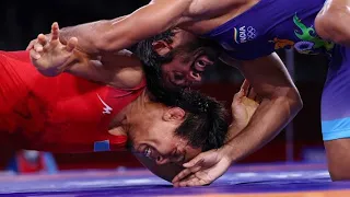 Tokyo Olympic 2020 Men's Freestyle 65Kg Wrestling Bronze Medal🥉Bajrang Punia from India / Highlights