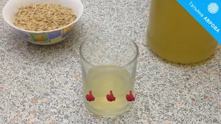 Healing oat drink (decoction). Traditional medicine recipe