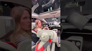 Skoda Vision 7s - is this the craziest electric car interior ever?! #shorts | jessicarmaniac | POV