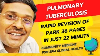 Rapid revision of pulmonary tuberculosis in just 22 minutes | 36 pages covered in 22 minutes