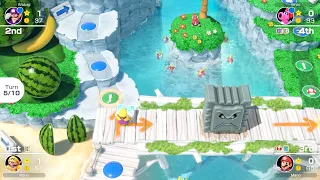 Mario Party Superstars #422 Yoshi's Tropical Island Wario vs Birdo vs Mario vs Waluigi