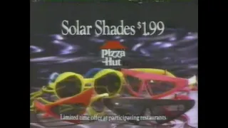 Pizza Hut Christmas 1989 Commercial with Back To The Future II Solar Shades