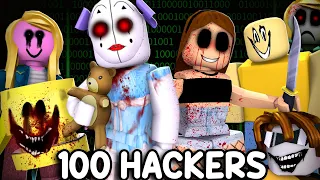 os 100 HACKERS mais ESTRANHOS do ROBLOX..