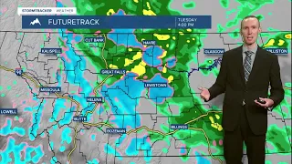 Widespread precipitation and strong winds through Wednesday