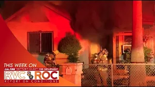 Structure Fire in Wildomar // Report on Conditions  // January  11, 2022