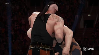 Braun Strowman and The Big Show Break The Ring (The Ring Collapses) - Full Gameplay WWE 2k18