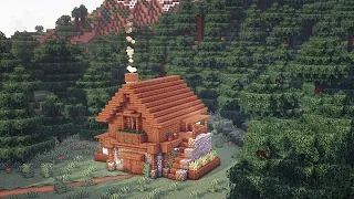 Minecraft | How to Build a Spruce Starter House | Simple Survival House