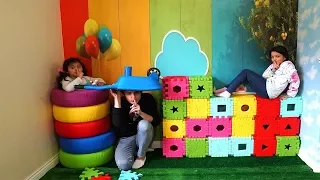 Aile Boyu En Komik Saklambaç! Hide and Seek Family Fun Kids Video