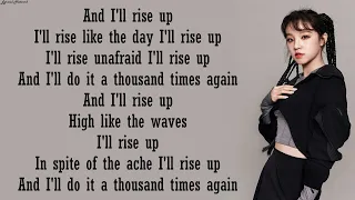 YUQI (G)I-DLE - Rise Up (Andra Day Cover) | Lyrics