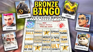 Overwatch 2 Bingo: Spectating a BRONZE Tank who kept swapping heroes