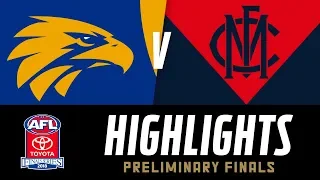 West Coast v Melbourne Highlights | Preliminary Final, 2018 | AFL