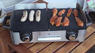 WMF LONO Family-Grill, 2400 W, 2 getrennt regulierbare Grillflächen