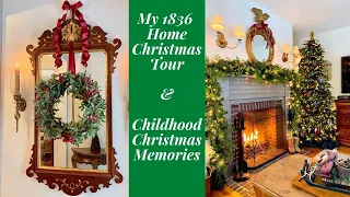 A Traditional New England Christmas Home tour 2020. Our 1836 Colonial home
