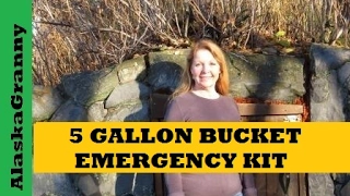 Make an Emergency Kit with a 5 Gallon Bucket- DIY Prepping Kit
