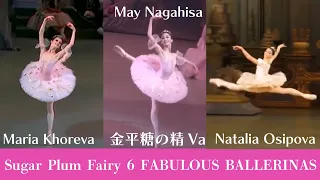 【厳選バレエ】May Nagahisa,他5人　金平糖の精　Va.| Who is your favorite  ballerina in  Sugar Plum Fairy variation?