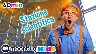 Blippi va in una stazione scientifica! 🧬| BLIPPI per bambini | Moonbug Kids - Cartoni Animati