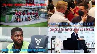 FC Barcelona - First women in La Masia, Koeman talks about Messi, Umtiti lowers his salary and more