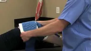 Breg Polar Care® Cold Therapy Knee Pad Application
