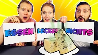 ESSEN, LECKEN, NICHTS Challenge - Kathi, Nina & Kaan essen eklige Lebensmittel -Wer hält länger aus?