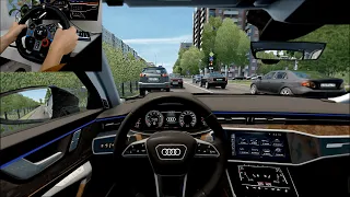 City Car Driving | Audi A6 Avant | City Driving | Logitech G29 Gameplay