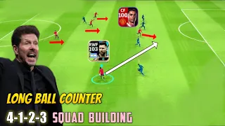 Long Ball Counter 4-1-2-3 Squad Building Guideline For E-football 2024 Mobile🔥|| Goalzilla