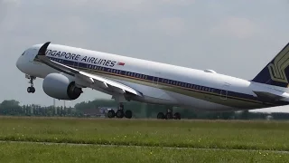 **90 MINUTES** of Planes at Amsterdam Schiphol Airport - Inc. Singapore A350