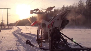 Снежный питбайк BSE ph10. Snowpitbike и зима в г. Асбест