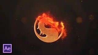 Анимация появления лого и текста в огне в After Effects (Fire Logo and Text in After Effects)
