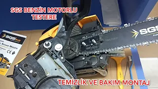 #SGS Benzin Motorlu Testere Bakım Ve Temizlik Bim benzin motorlu testere ilk bakım ve kurulum montaj