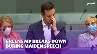 Greens MP breaks down during maiden speech in Parliament | Yahoo Australia