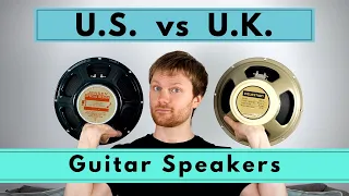 American vs British Guitar Speaker Comparison - Jensen C12n vs Celestion G12m Creamback - US vs UK