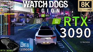 Watch Dogs: Legion 8K | RTX ON & OFF | RTX 3090 | i9 10900K 5.2GHz | Ultra Graphics | DLSS 2.0