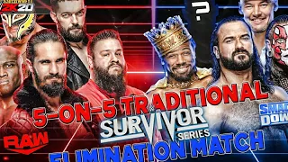 WWE 2K20 Survivor Series 2021 - Team Raw VS. Team Smackdown - WWE 2K20 10 Man Elimination Tag Match