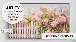 4K Gallery Spring Flowers No Sound Screensaver TV Art Painting Background Wallpaper