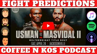 UFC 261 | Kamaru Usman vs Jorge Masvidal 2 Full Card Fight Predictions | Coffee N KOs Podcast