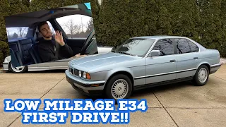 First Drive in the Lowest Mileage BMW E34 I've Ever Owned!