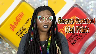 CHEESE SCENTED Nail Polish?? Nails Inc x Velvetta Swatch And Review  | Nicole Loves Nails