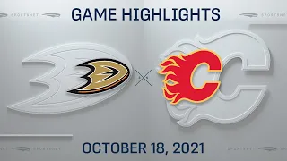 NHL Highlights | Ducks vs. Flames - Oct. 18, 2021