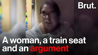 Woman refuses to vacate seat which was not hers