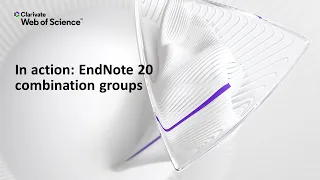 In action: EndNote 20 (Windows) combination groups